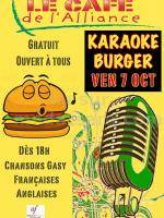 Karaoke Burger au café de l'AF - Alliance Française d'Antsirabe‍