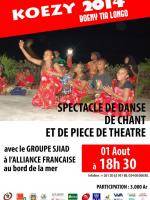 Koezy 2014 - Boeny tia longo spectacle de danse de chant et de pièce de théâtre avec le groupe SJ