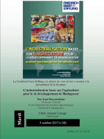 L'industrialisation basée sur l'agriculture pour le développement de Madagascar Café de la Gare Soarano‍