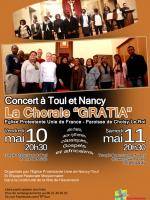 Des chants aux rythmes classiques, Gospels et africains
Organisés par l'Eglise Protestante Unie de