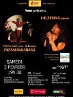 Lalatiana en concert Le 167 Théâtre de Neuilly - France