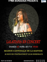 Lalatiana‍ en cpncert - Maison cantonale de la Bastide Bordeaux