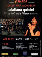 Lalatiana‍ Quintet avec Chorale Fiderana FPMA-Paris Le 167 Théâtre de Neuilly - France‍