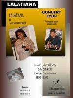 Lalatiana & Rija Randrianivosoa en concert Star even'ts Darimene Réception Genas