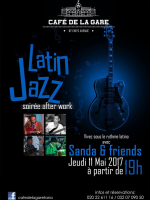Latin jazz soirée after work - Café de la Gare Soarano‍ avec Sanda Ranaivosoa‍ & friends