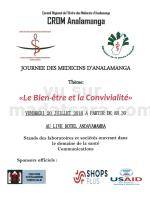 "Le bien-être et la convivialité" Journée des médecins d'Analamanga - Live Hotel Andavamamba‍