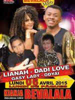 Lianah, Dadi Love, Odyai et Gasy Lady en concert au Kianja Bevalala