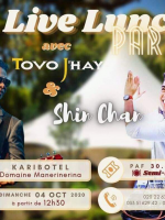 Live lunch party - Tovo j'hay‍ & Shin Chan - Karibotel & Domaine Manerinerina Analakely‍