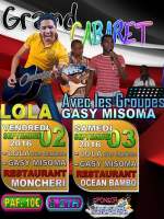 Lola avec les groupes Gasy Misoma - Restaurant Ocean Bambou Mayotte