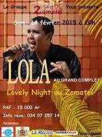 Lola au grand complet lovely night au Zomatel