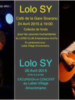 Lolo SY en concert au Café de la gare Soarano