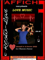 Love music - Affiche Resto Bar Toamasina‍