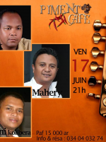 Luk, Mahery & Nini Kolibera - Concert au Piment Café Behoririka