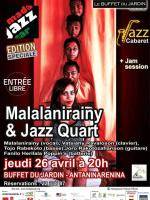 Malalanirainy & Jazz Quartet en concert  Buffet du Jardin Antaninarenina