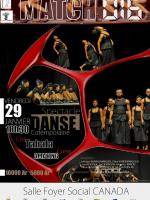 Match 016 spectacle danse contemporraine avec la compagnie Tahala Crew à la salle foyer Social Canada