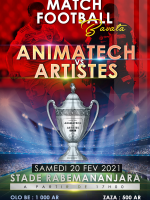 Match football Animatech vs artistes - Stade Rabemananjara‍