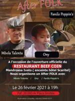 Mbola Talenta, Ony Rakotomalala, Fanilo Poppin's Grillade Beef Coin Mandrosoa Ivato