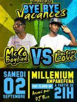 McCo Boybad & Docteur Love en show case Millenium Discothèque Ampanefena