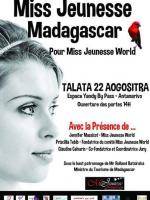 Miss jeunesse Madagascar pour miss jeunesse world Yandy By Pass