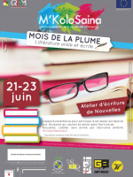 Mois de la plume - littérature orale et écrite M'KoloSaina - Craam