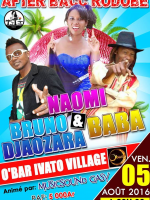 Naomi, Bruno Dzaozara & Baba - O'Bar Ivato Village - After Bacc Rodobe