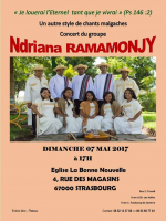 Ndriana ramamonjy‍ en concert Eglise La Bonne Nouvelle Strasbourg