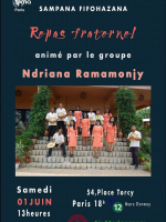 Ndriana ramamonjy‍ - repas fraternel - Salle Lux'Or Torcy France‍