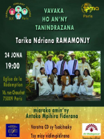 Ndriana ramamonjy‍ vavaka hoan'ny tanindrazana - Chauchat Eglise de la Rédemption‍