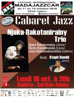 Njakanirina Rakotonirainy‍ trio & StephRamb‍ - cabaret jazz - Kudeta urban Club‍ - Madajazzcar 2016