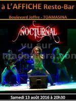 Nocturnal en concert à l'Affiche Resto Bar Toamasina