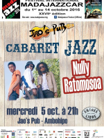 Nully‍ Ratomosoa en cabaret Jazz - JAO'S PUB‍ - Madajazzcar 2016