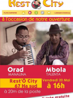 Orad Manalina & Mbola Talenta - à l'occasion de l'ouverture du Rest'O City 67Ha