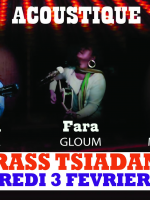 Orad Manalina‍, Mbola Talenta‍ & Fara Gloum‍ acoustique au TRASS Tsiadana‍