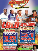 Pantekôty milay - Benny‍ , Bebey‍ , Sammy‍ , Sefo Nonoh‍ & Nini Kolibera‍ mihira Lolo sy ny tariny‍ - Espace Faneva Ambatolampy‍ - Stade Municipal Andafiatsimo Ambatolampy‍