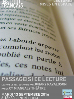 Passage de lecture par la compagnie Miangaly Théâtre - IFM Analakely