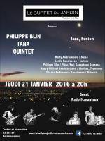 Philippe Blin, Tana Quintet - Jazz Fusion au Buffet du jardin