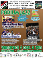 Podium Jazz avec AngRoov‍, Mahatozo‍ Quartet & Rakema Blues Band - Ortana Antaninarenina