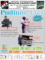 Podium Jazz avec Nully‍ Ratomosoa & Maëla Trio - Ortana Antaninarenina‍