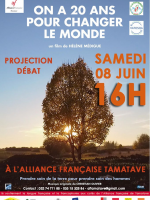 Projection débat - On a 20 ans pour changer le monde - AF - Alliance Française Toamasina‍