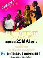 Prosh' Hely Kaiamba tena izy Cabaret hoan'i neny Le Glacier Analakely