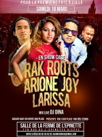 Rak Roots‍ , Arione Joy‍ , Larissa‍ - mix live Dj Dina‍ - Salle de la ferme de l'epinette