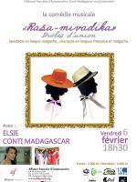 Spectacle en langue malgache, chansons en langues française et malgache.