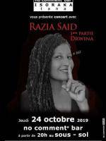Razia Said - No Comment Bar Isoraka