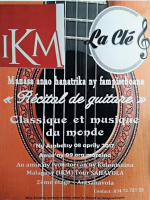 Récital de guitare classique et musique du monde - IKM Ivon-toeran'ny Kolontsaina Malagasy‍