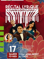 Récital Lyrique "L'amour, le rêve, la folie" - CGM Analakely‍