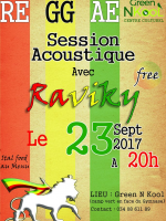 Reggae session acoustique avec Raviky - Green'N'Kool Nosy-Be‍