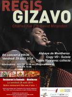 Regis Gizavo avec Charles Kely et David Mirandon en concert à l'Abbaye de Montheron Suisse