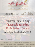 Remba Ranavela - Café Philo "On e naît pas mère, On le devient. Ou pas" - Mille-Feuilles librairie café
