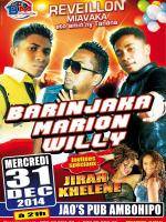 Réveillon miavaka avec Marion, Barinjaka, Willy - invitées spéciaux : Khelene et Jirah au Jao's P