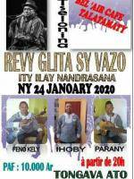 Revy glita sy vazo Tselonina - Bel Air Café Talatamaty